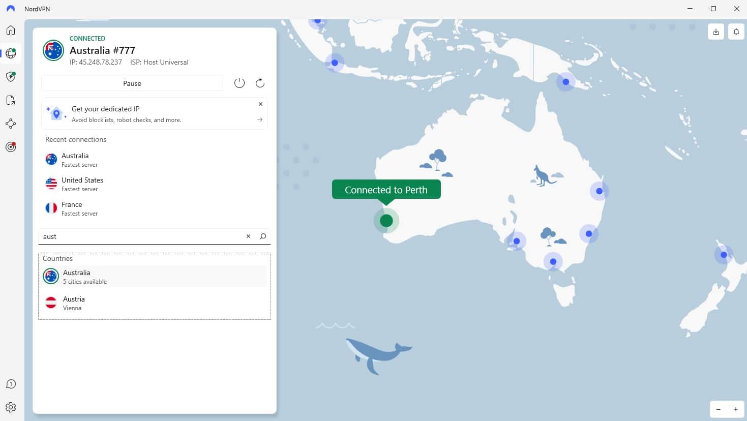 Australische server