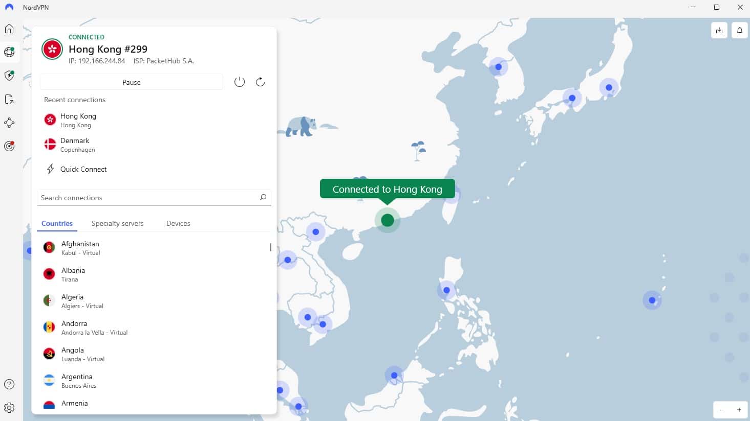 hong kong server